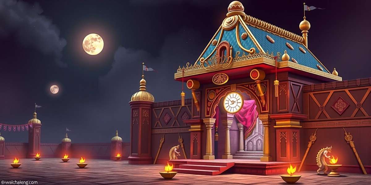 Sacred Temple Challenge - Diwali Special Event Sacred Temple Challenge Diwali event with decorated temple and diyas